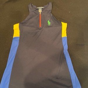 Polo Color Block Sleeveless Tennis Dress